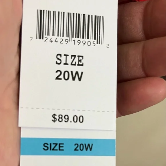 R & K Originals Womens Red Floral Faux-Jacket Dress NWT 20W - Picture 5 of 5